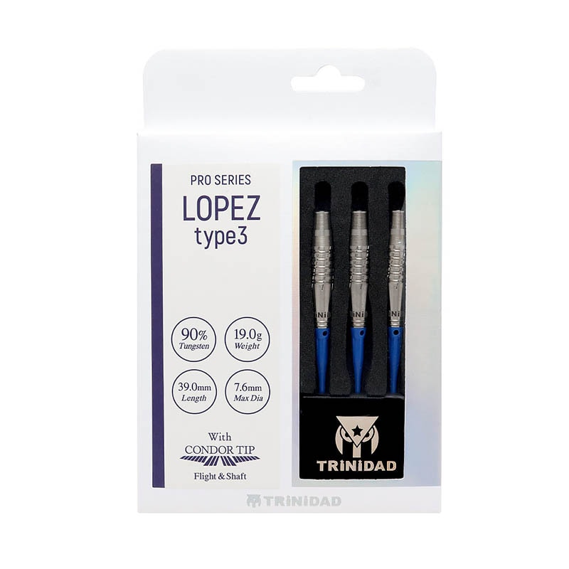 TRINIDAD Lopez Type3 浅田斉吾 19g 定価/11000円 ダーツ > ソフトダーツ > ブランド【タ行】 > トリニダード > PRO