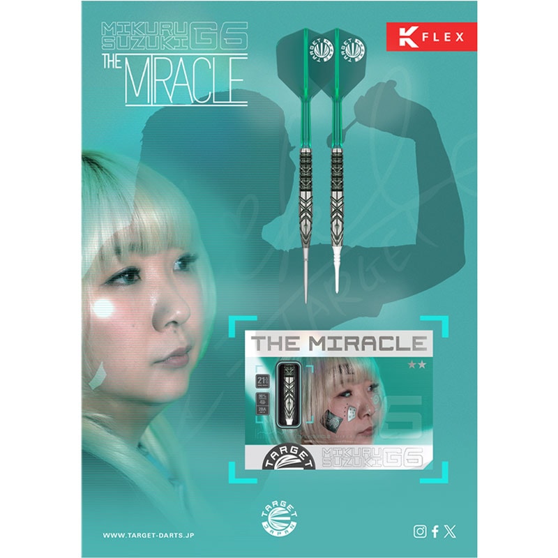 【ターゲット】 ザ ミラクル G6 鈴木未来モデル 2BA エスダーツ限定モデル バレル【ターゲット】ザ ミラクル G6 鈴木未来モデル 2BA エスダーツ