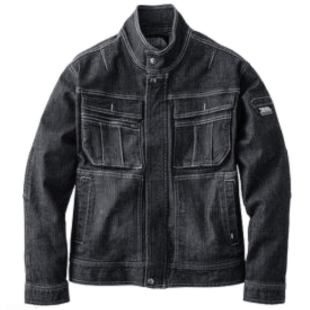 寅壱 ストレッチデニム ライダースジャケット 蛇腹 ブルゾン 8930-554