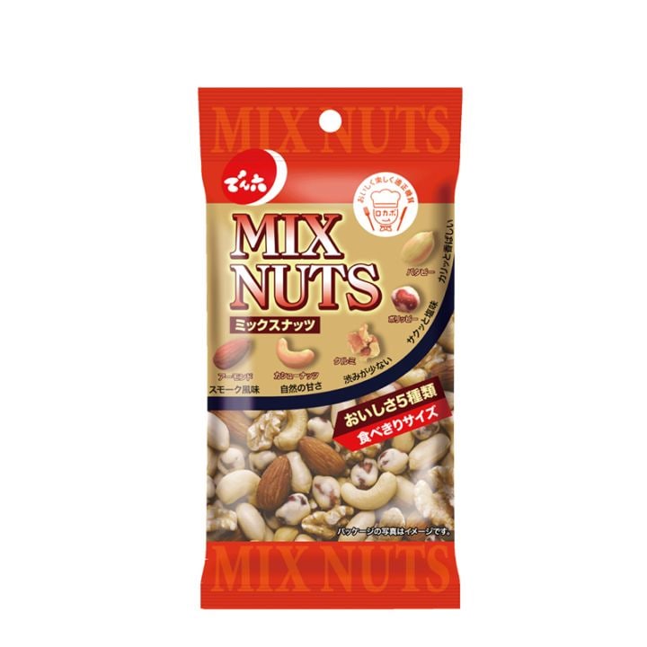 34g ミックスナッツ【Eｻｲｽﾞ】 | ナッツ・こだわり素材 | でん六