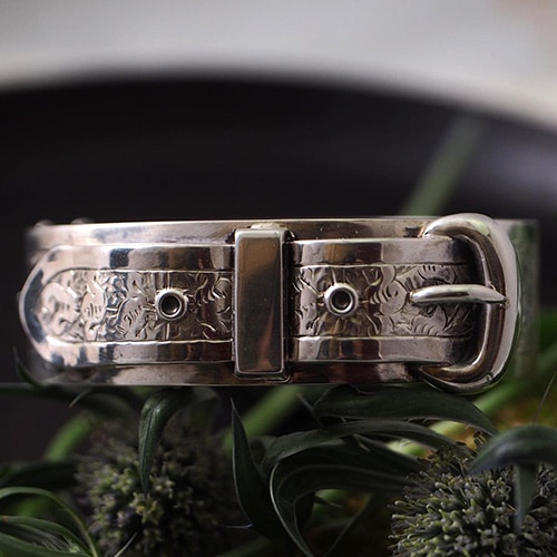 アンティークシルバー ベルトバックル バングル