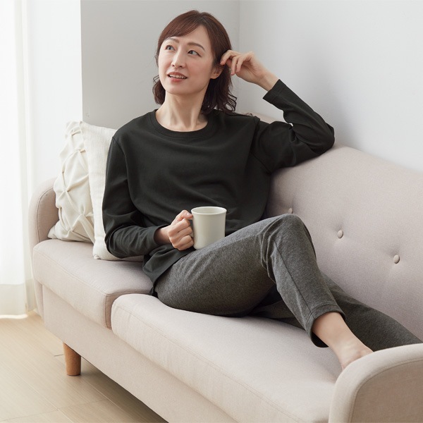 リカバリーケアレディース長袖シャツ