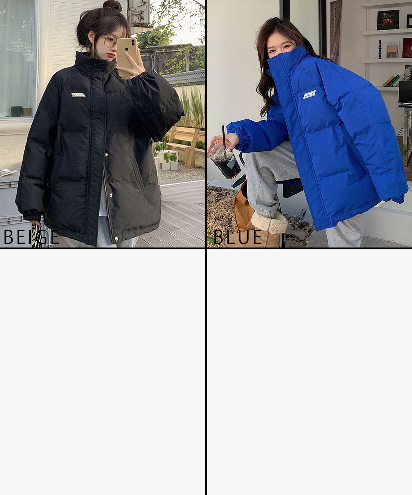 DEVICE select オーバーサイズ ミニロゴ ダウンジャケット メンズ