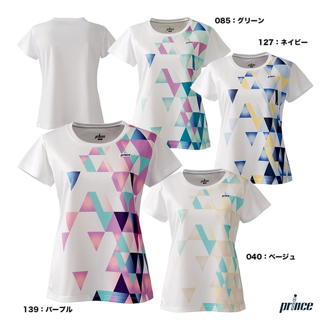 プリンス prince テニスウェア チーム対応 レディス ゲームシャツ