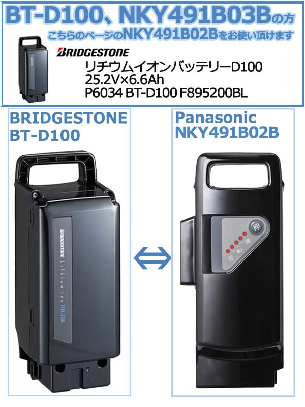 1～3営業日発送＊ NKY491B02B ブラック 6.6Ah パナソニック ナショナル