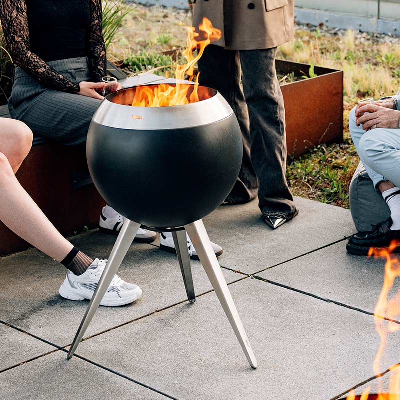 MOON｜ムーン45・ファイヤーバスケット【hoefats】 / 焚火台 BBQグリル