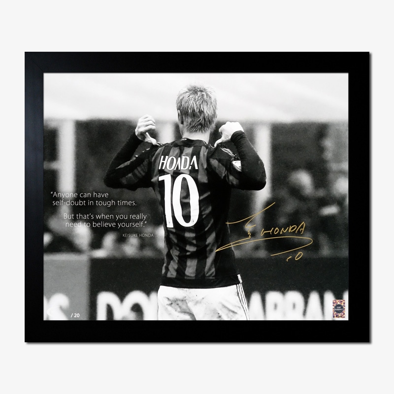 世界限定20枚] 本田圭佑 直筆サイン入りクォートアート 