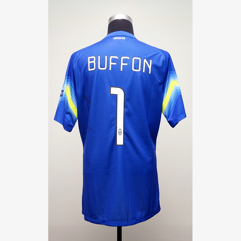 ブッフォン直筆サイン入り選手支給ユベントス14/15GKユニフォーム