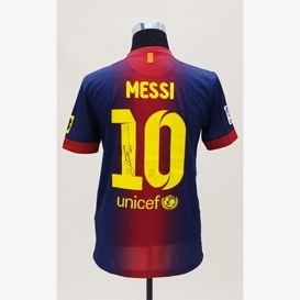 メッシ直筆サイン入りバルセロナ09/10ホームユニフォーム | THE DUGOUT