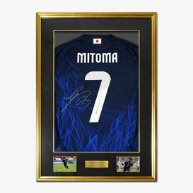 三笘薫 直筆サイン入り日本代表2024ホームユニフォーム特製フレーム