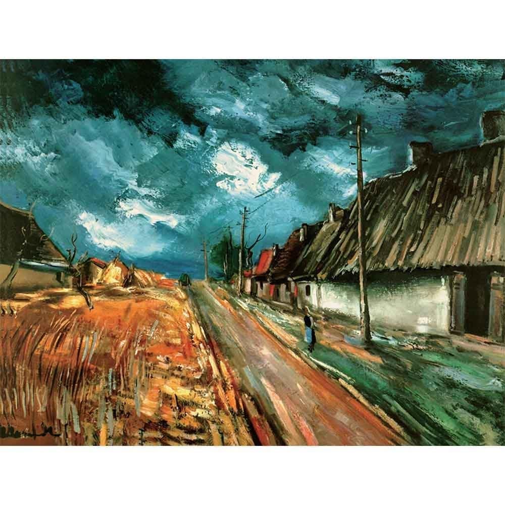 赤い野原 【6号】 モーリス・ド・ヴラマンク 【 額縁が選べる 額入り