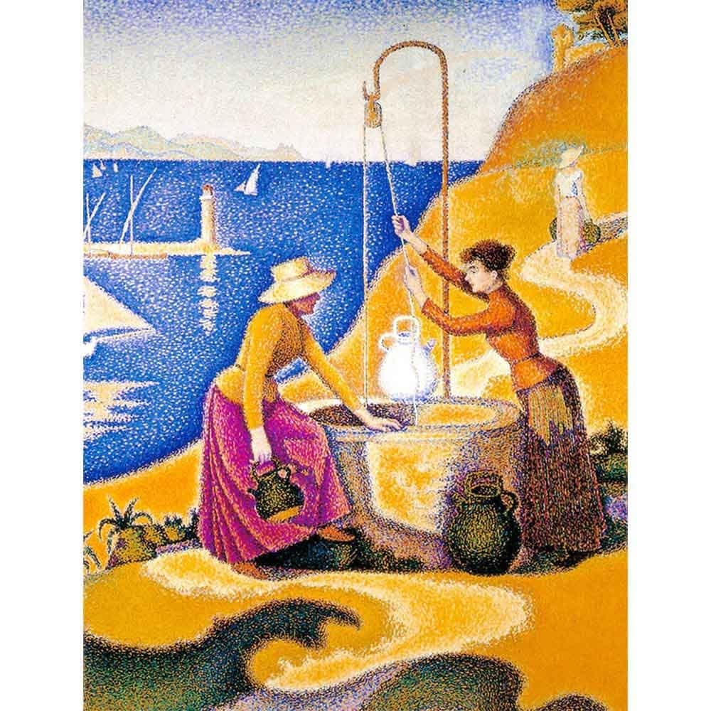 井戸と女性 【6号】 ポール・シニャック 【 額縁が選べる 額入り 複製