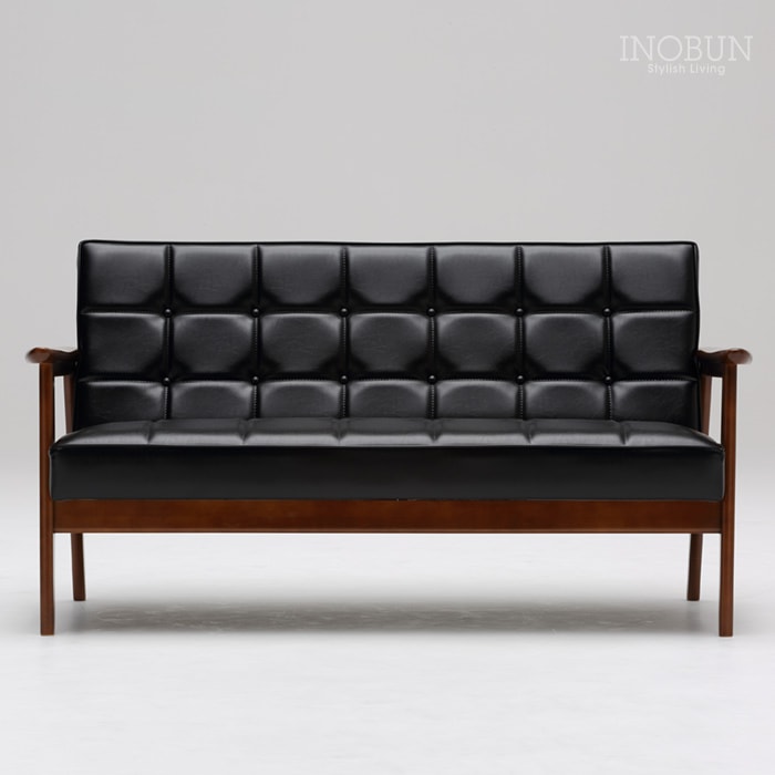 カリモク60 Kチェア 2シーター スタンダードブラック ウォールナット