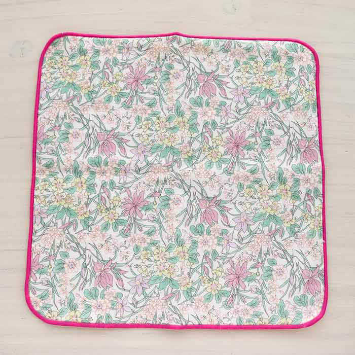 HOKKOH x LIBERTY パイルハンカチ リカルドフラワー Ricardo ピンク