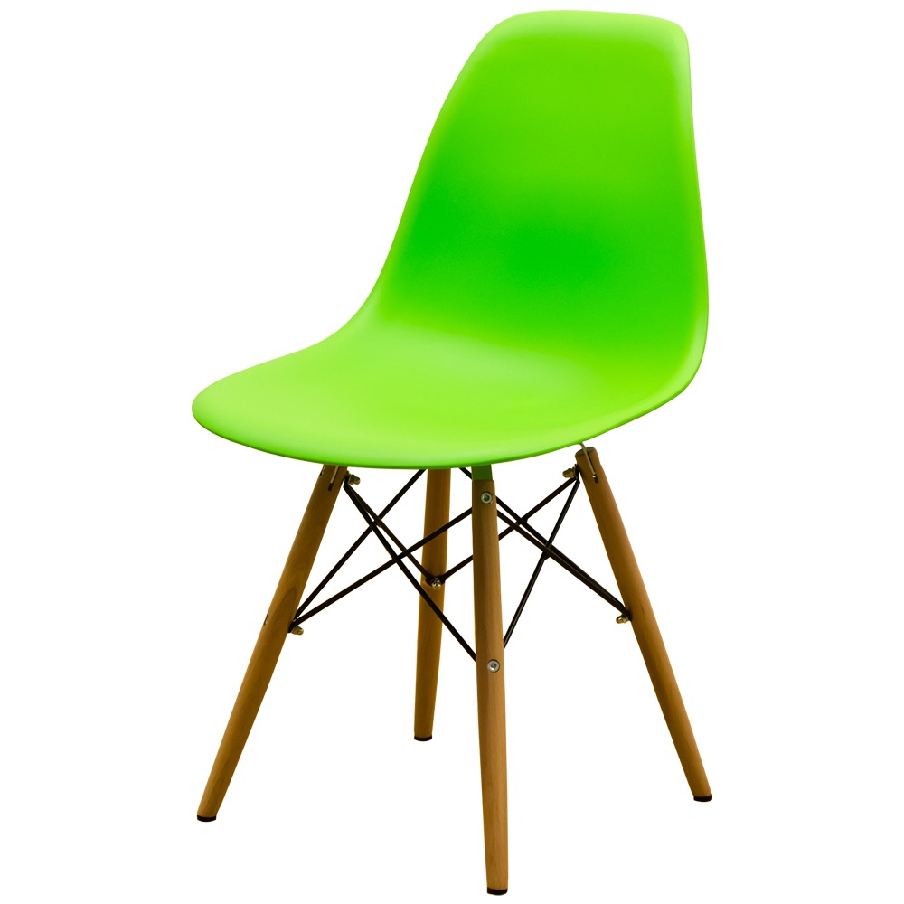 イームズ DSW グリーン シェルチェア ダイニングチェア サイドシェル