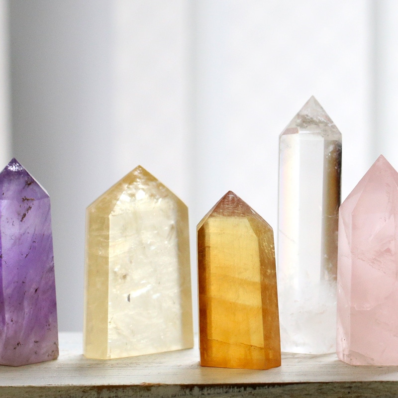 プリズムストーン 【天然石六角柱の浄化インテリア】｜ホワイトセージ