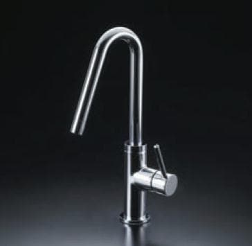 ミズタニバルブ工業 洗面用台付シングルレバー混合栓 MLZ546MME （回転