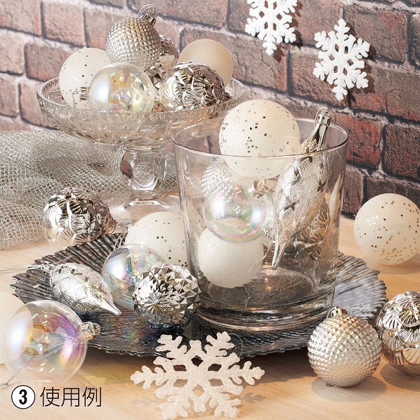 2カラーオーナメントセット 40個入 | 5.イベント装飾用品,冬の装飾品