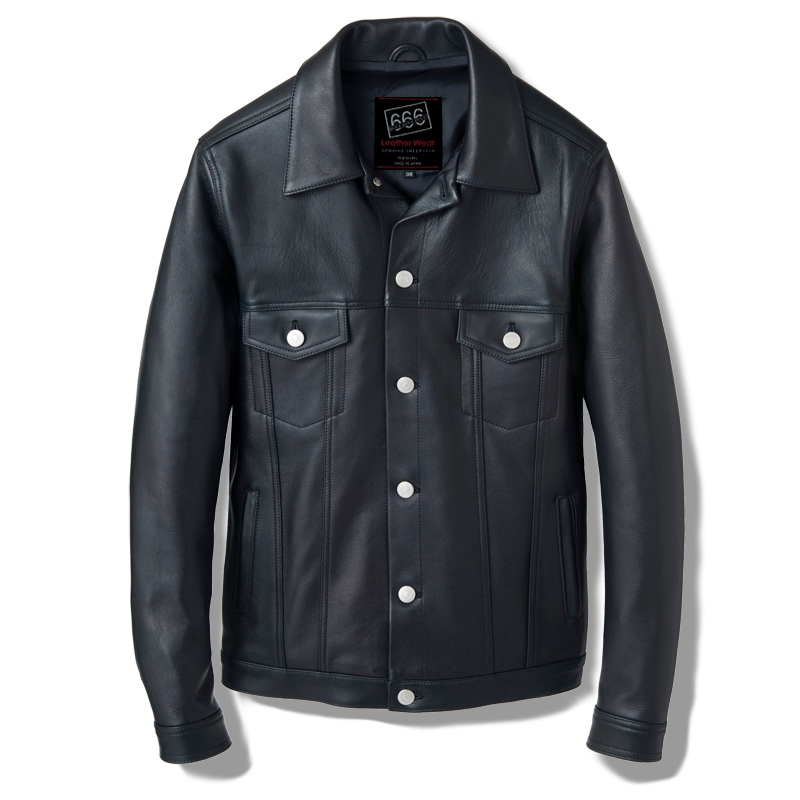 LJM-19 レザージーンジャケット｜『666』パンクロックファッションの通販