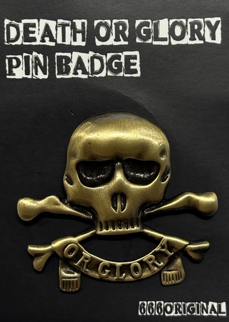 DEATH OR GLORY ピンバッジ｜『666』パンクロックファッションの通販