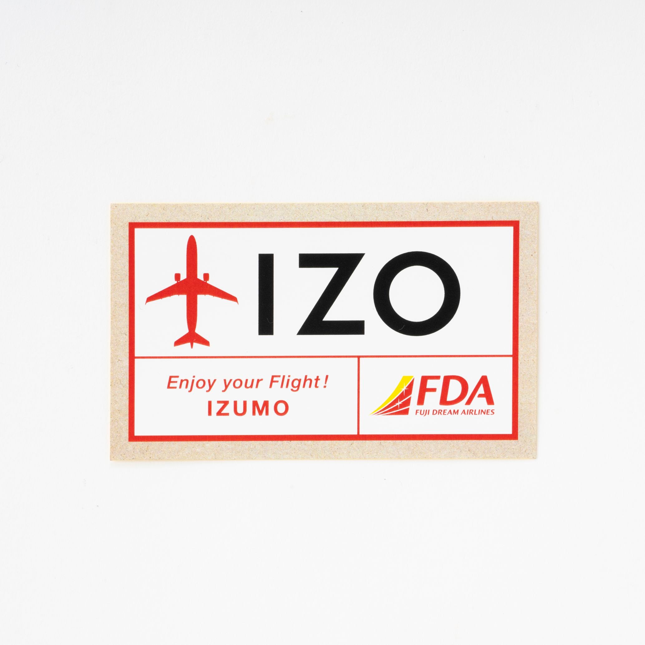 FDA3レターステッカー（IZO出雲空港）｜FDAショップ