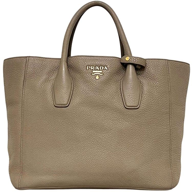 プラダ トートバッグ ベージュ BN2694 美品 レザー 中古 204 PRADA