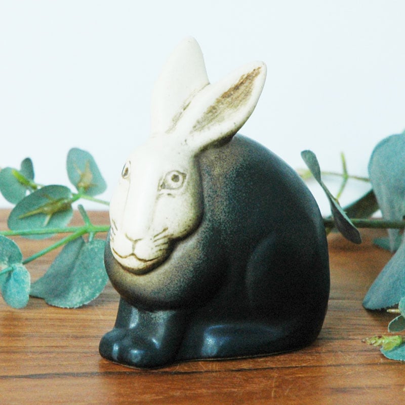 野うさぎ・ブラック Hare オブジェ/Lisa Larson(リサ・ラーソン