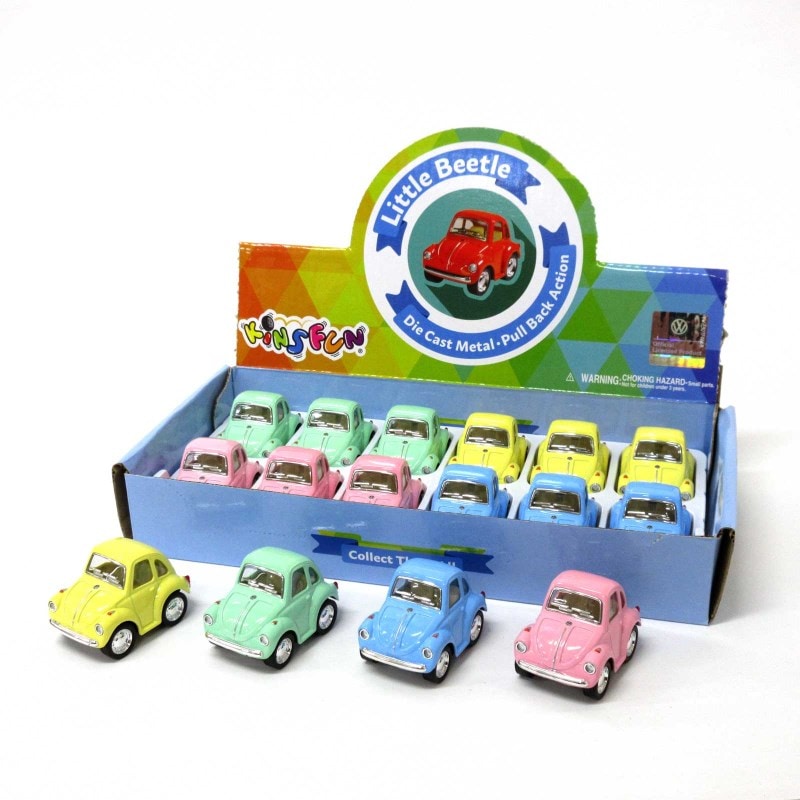 KiNSFUN ミニカー 2”リトルビートル パステル 4色アソート No.201-643