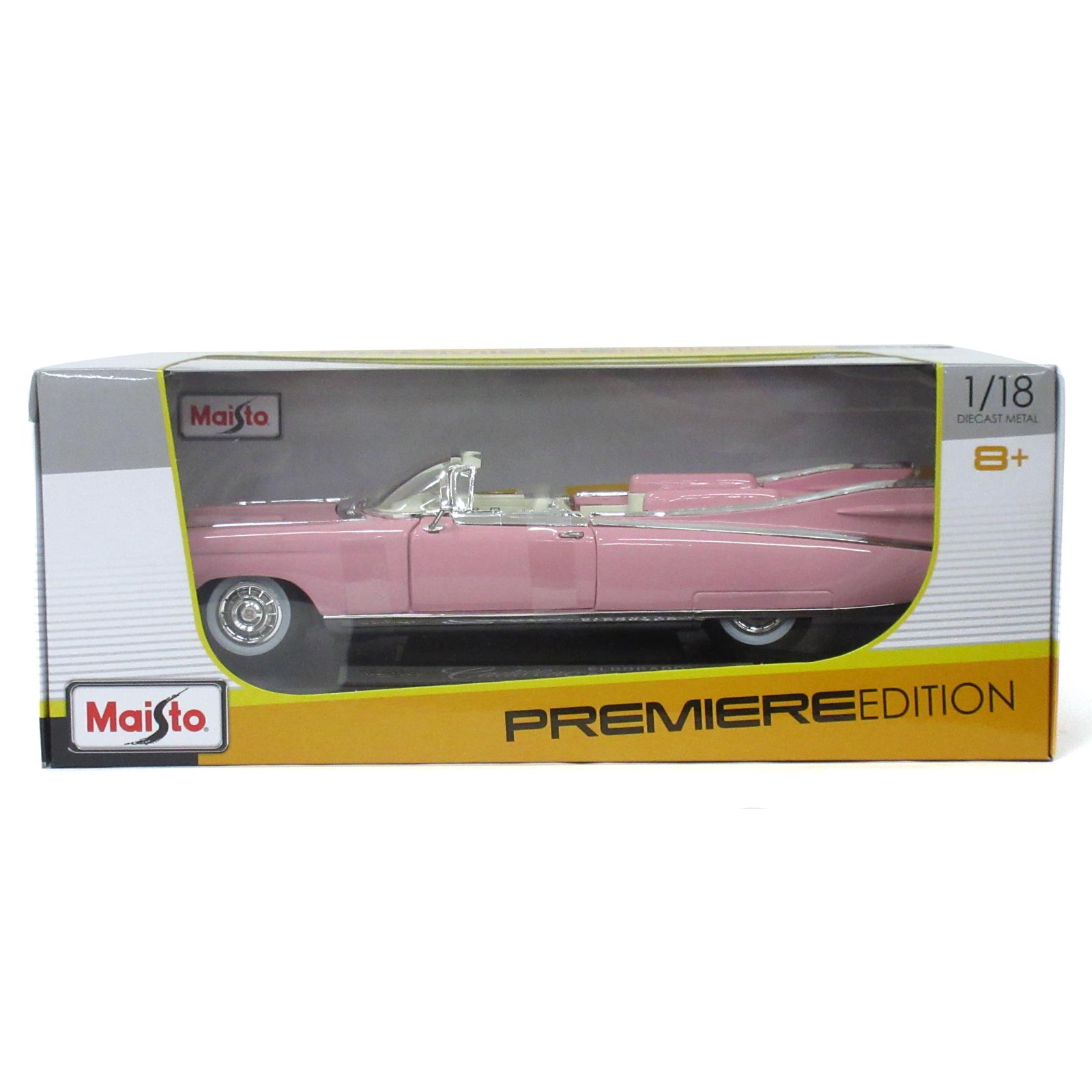 Maisto ミニカー 1:18 1959 キャデラック エルドラド ピンク No.200