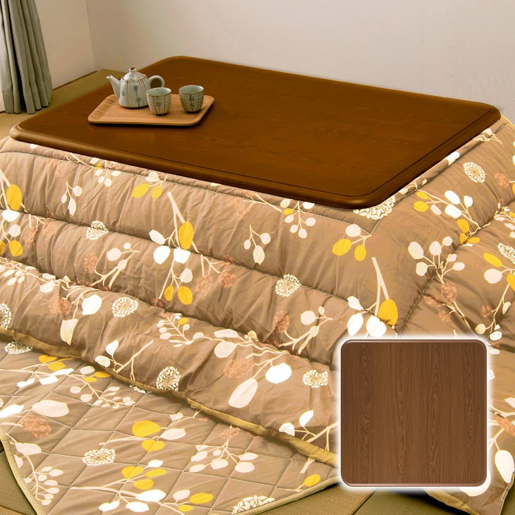 キズに強い木目調こたつ天板 正方形 80cm｜ファミリー・ライフ公式通販