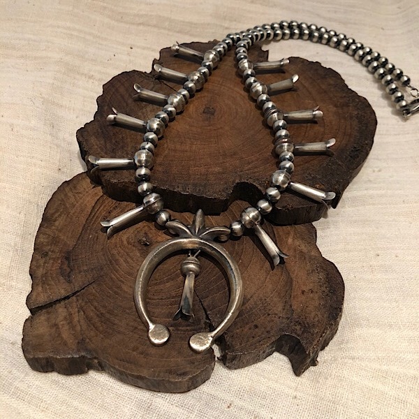 ナジャネックレス | ナバホパールネックレス,燻 | インディアン