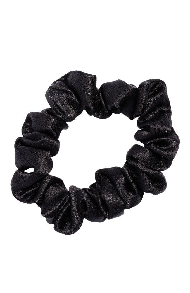 スモール スクランチー (シルク シャルムーズ ブラック) | フランス