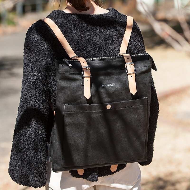 エップ／EPPU バックパック ブラック（マリメッコ／marimekko） フリー