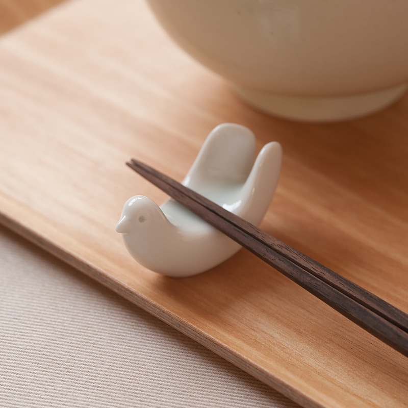 とり型箸置き（白山陶器） フリーデザイン ｜ 北欧・ロングライフ