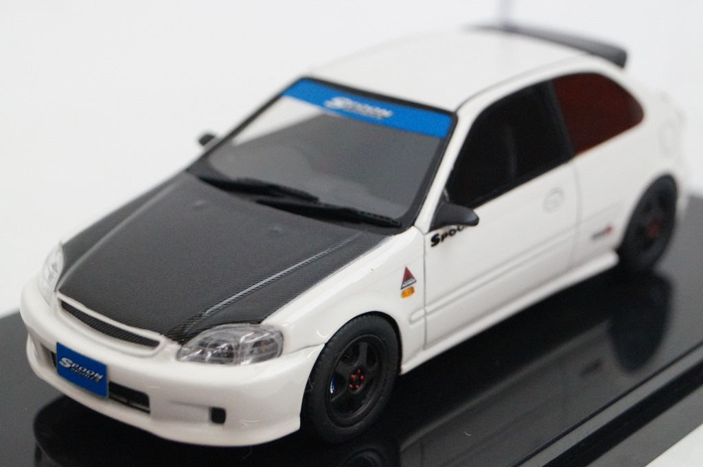 新品16S07-01 onemodel 1/43 ホンダ シビック EK9 Spoon ホワイト