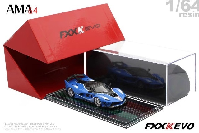 予約 AMA64 1/64 フェラーリ Ferrari FXX-K-EVO SkyBlue #67, Boost