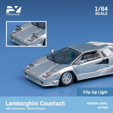 新品 FY64008 Finclassically 1/64 ランボルギーニ Countach 25th