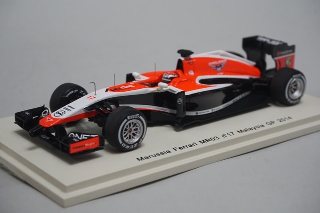 1/43 スパーク S3082 Marussia フェラーリ MR03 マレーシアGP 2014 #17