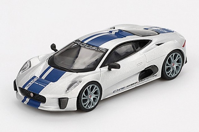 新品 MGT00960-L TSM MINI-GT 1/64 ジャガー C-X75 シルバー (左