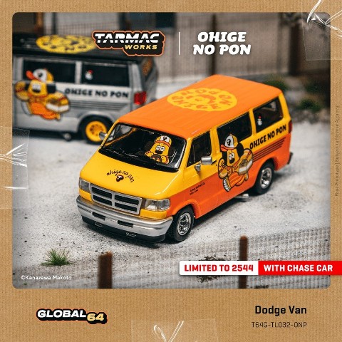 新品 T64G-TL032-ONP Tarmac Works 1/64 ダッジ Dodge Van OHIGE no