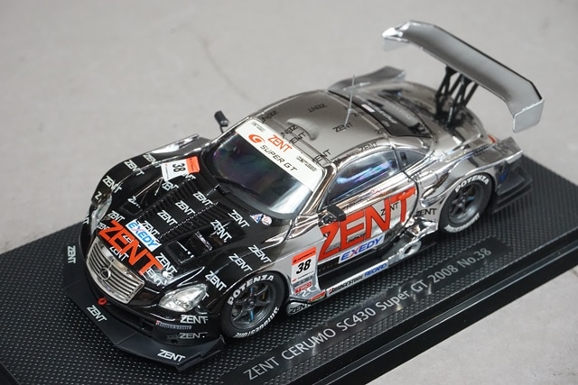 1/43 エブロ 44055 レクサス ゼント セルモ SC430 スーパーGT 2008 #38
