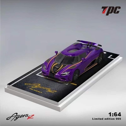 予約 TPC 1/64 ケーニグセグ アゲーラ Koenigsegg Agera R パープル
