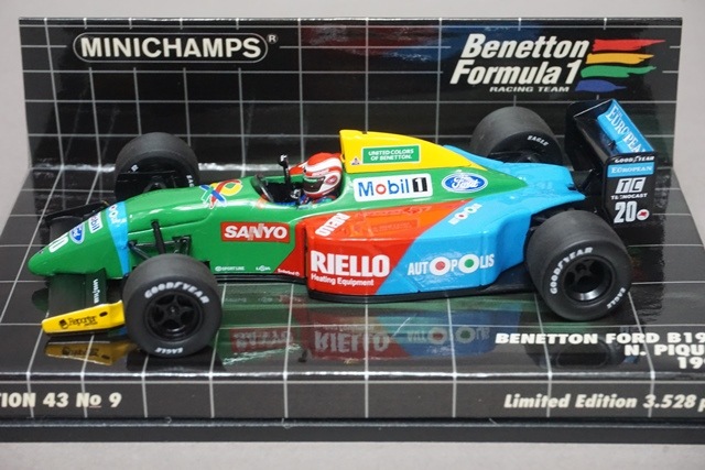 1/43 ミニチャンプス 400900020 ベネトン フォード F1 B190 1990 #20 N