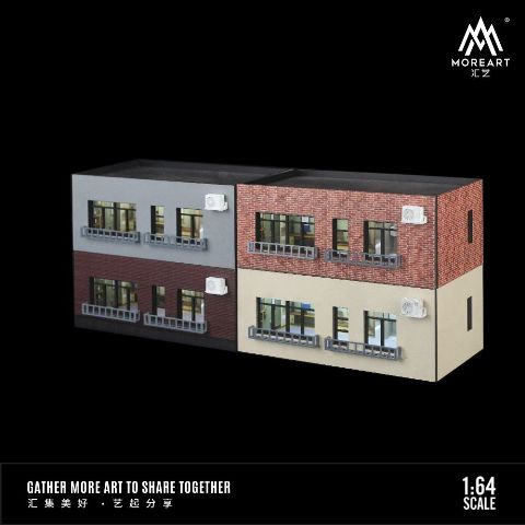 新品 MO941110 MoreArt 1/64 BUILDING BLOCK SCENE MODEL ビル