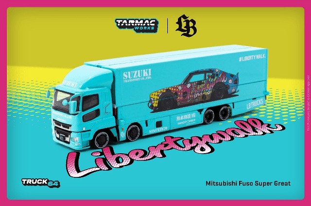 新品 T64T-TL001-LBS Tarmac Works 1/64 三菱 Mitsubishi Fuso Super