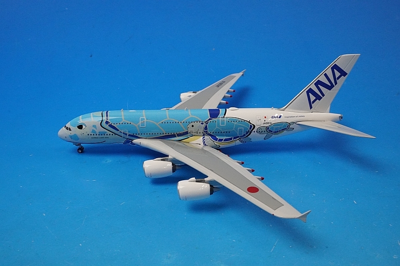 1/400 A380-800 ANA FLYING HONU Lani ブルー JA381A ［04199