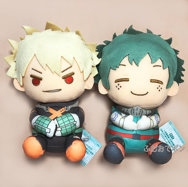 僕のヒーローアカデミア でっかいぽふっとぬいぐるみ 緑谷出久・爆豪