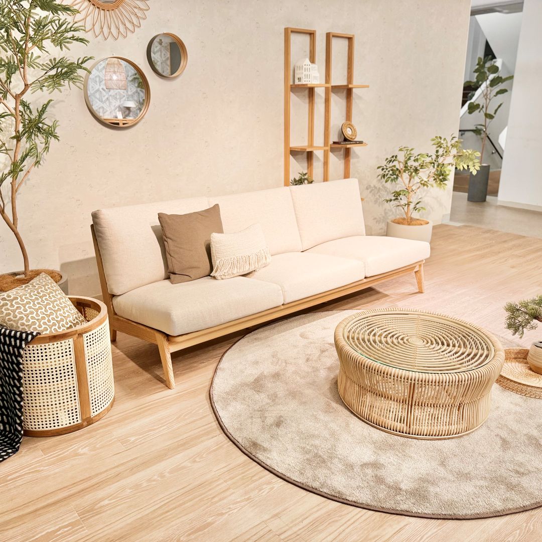 Sayo】モモナチュラル クラウドソファ オットマン モモナチュラル