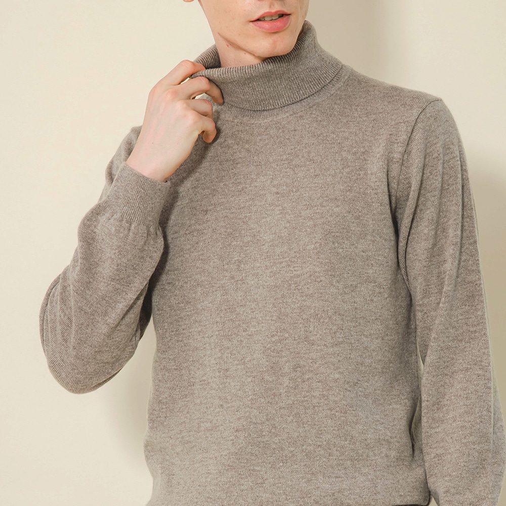 カシミヤ100％ タートルネック | Men's Knit | FUKAKINET