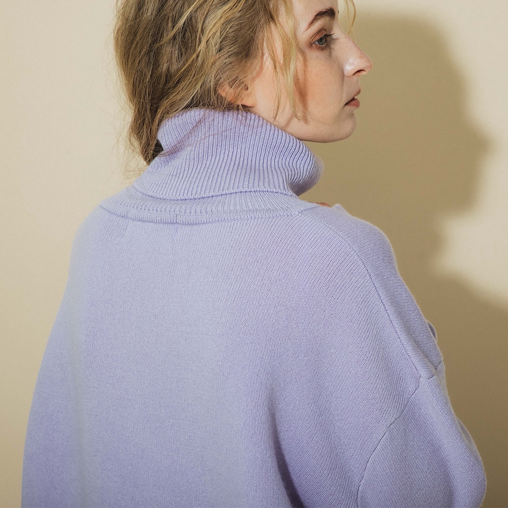 カシミヤ100％ Wフェイスオフタートルネック | Women's Knit | FUKAKINET